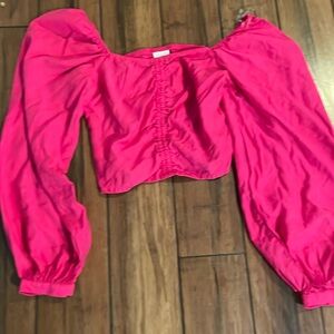 A new day hot pink blouse (XS) no stains! Lightly worn (worn 1 time)